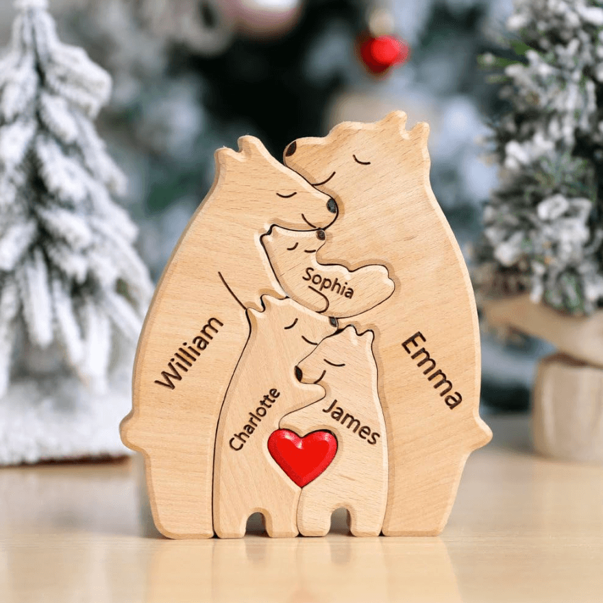 Bear Hugs™ - Wooden Family Puzzle