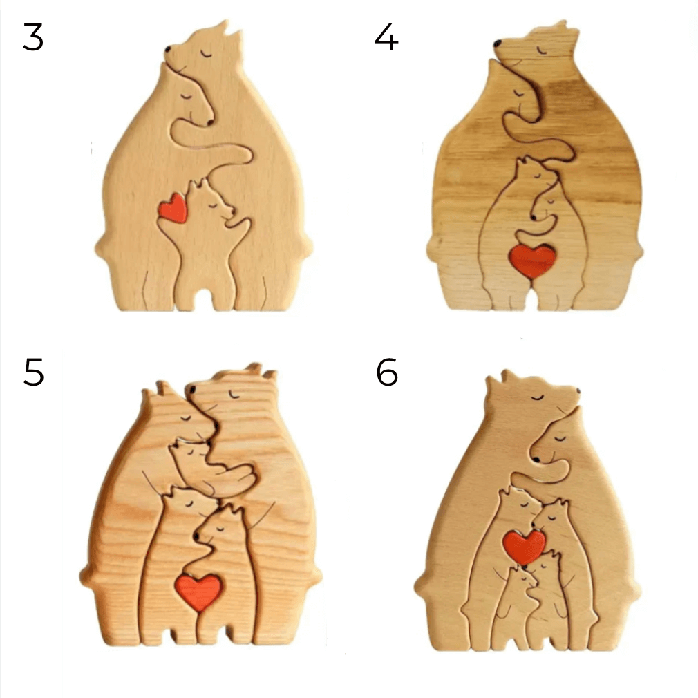 Bear Hugs™ - Wooden Family Puzzle